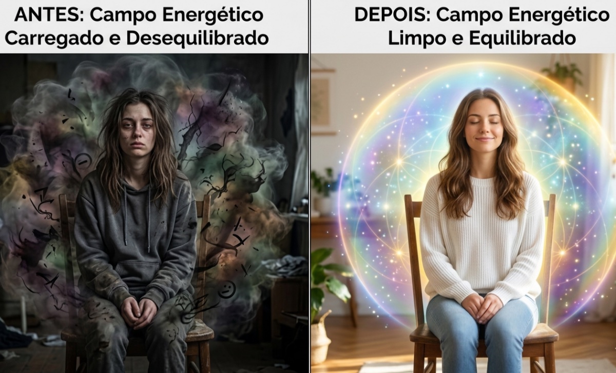 Campo energético antes e depois da harmonização