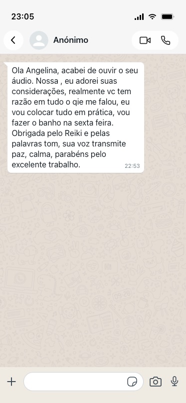 Testemunho anónimo 6 de 21, partilhado por mensagem